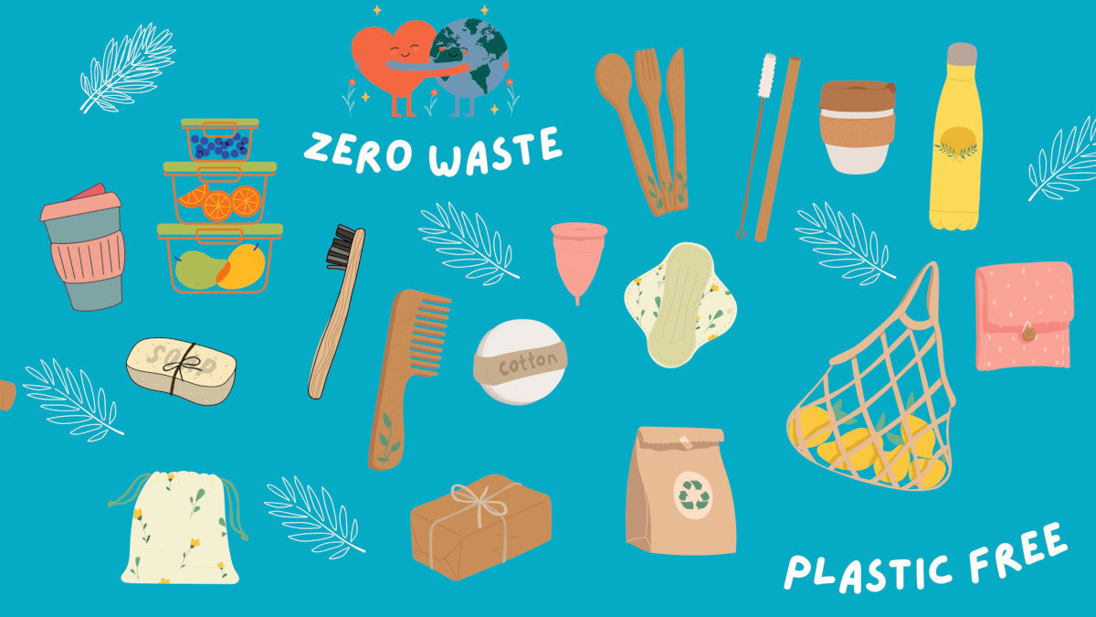 Blog banner - Goede voornemens - Ik wil duurzaam leven - Plastic Free Icons