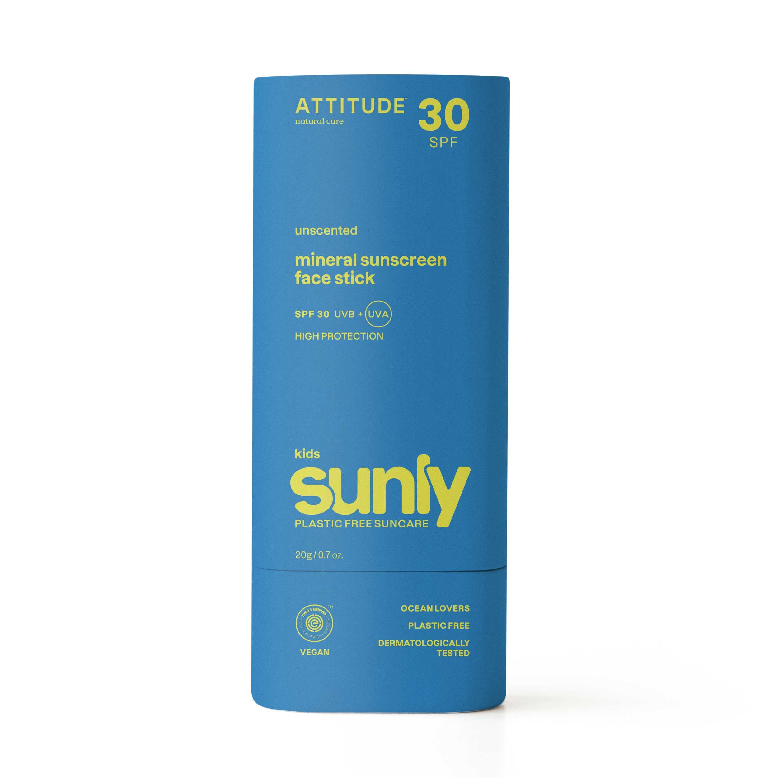 Minerale Zonnebrandcrème Gezicht Stick SPF30 - Baby & Kids