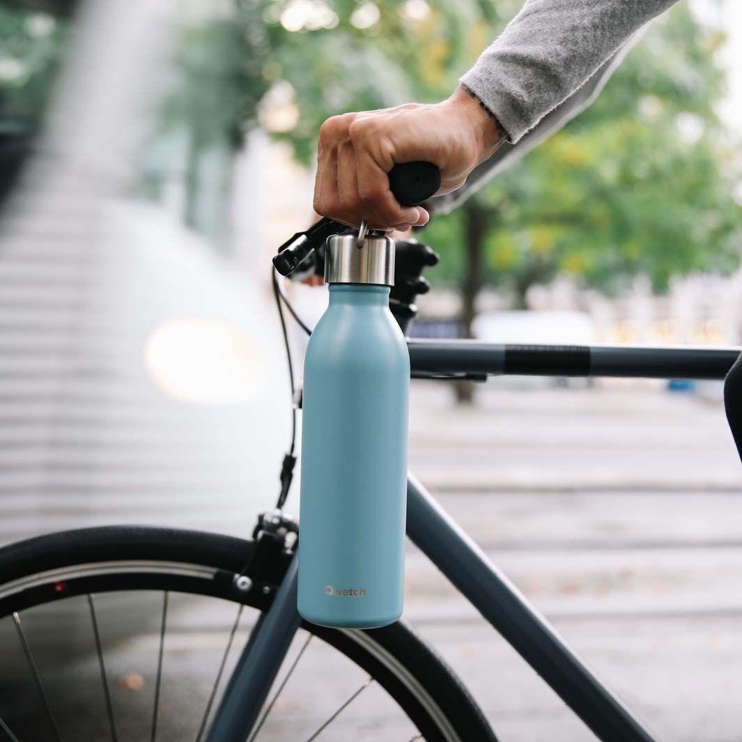Qwetch - Geïsoleerde Roestvrijstalen ‘Active’ Fles - Blue