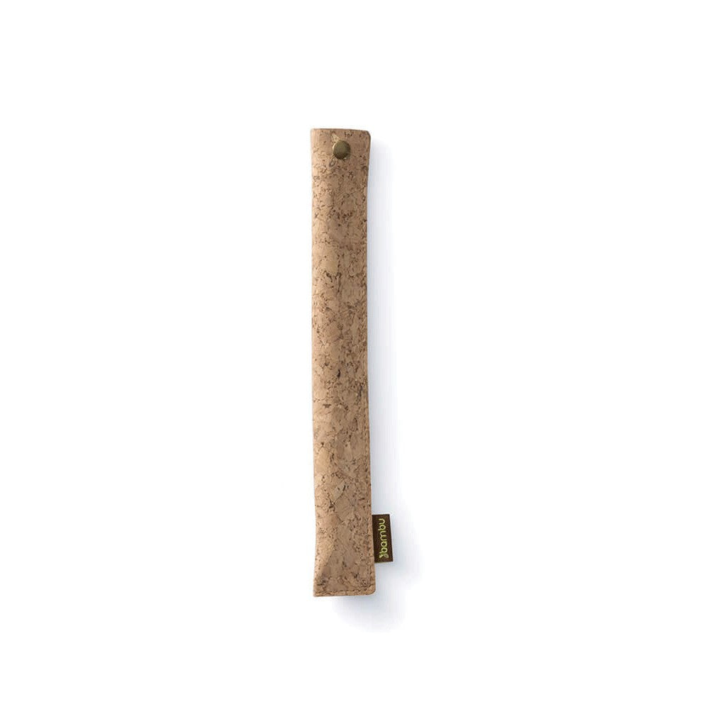 Een foto van een rietjeskoker van kurk van Bambu