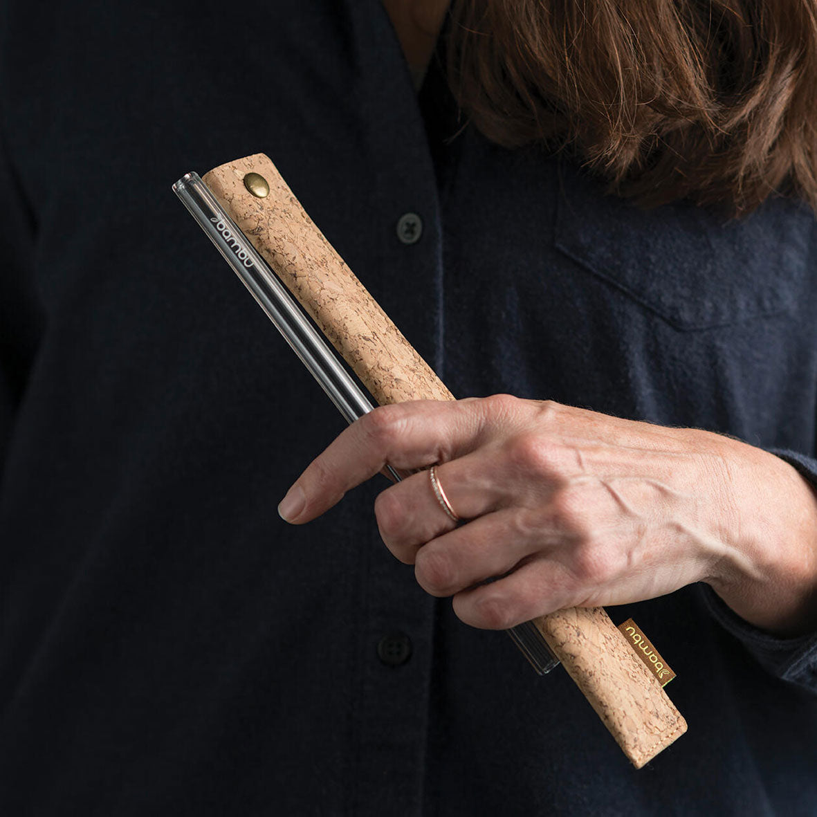 BambuHome Cork Straw Sleeve