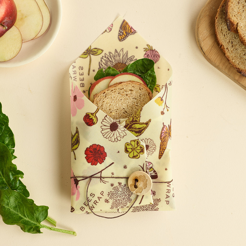 Bee's Wrap Sandwich Wrap Meadow Magic Apple Sandwich