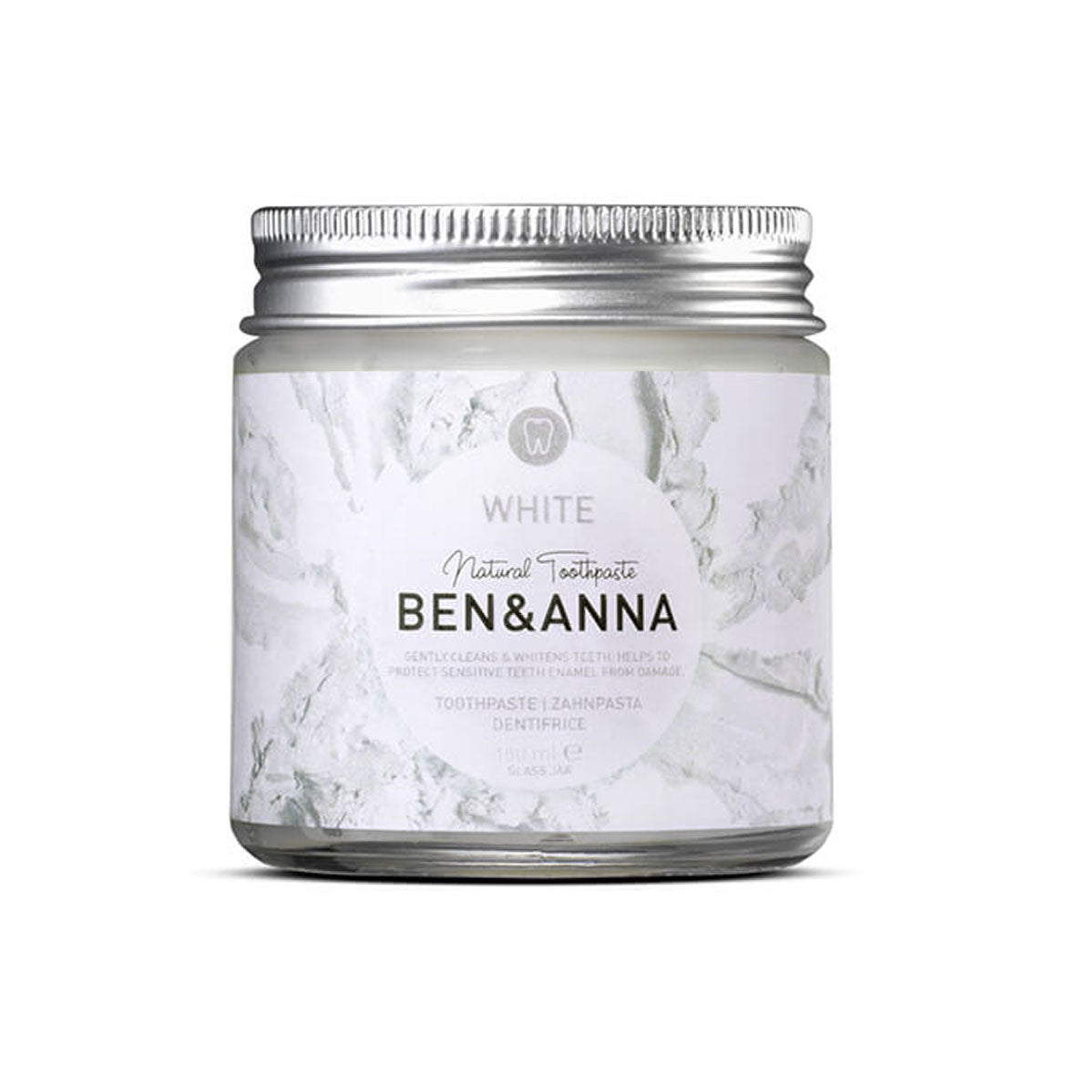 Ben&Anna Natural Toothpaste in Glass Jar Whitening