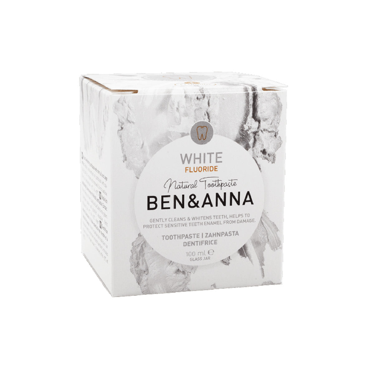 Ben&Anna Natural Toothpaste White Fluoride Packaging