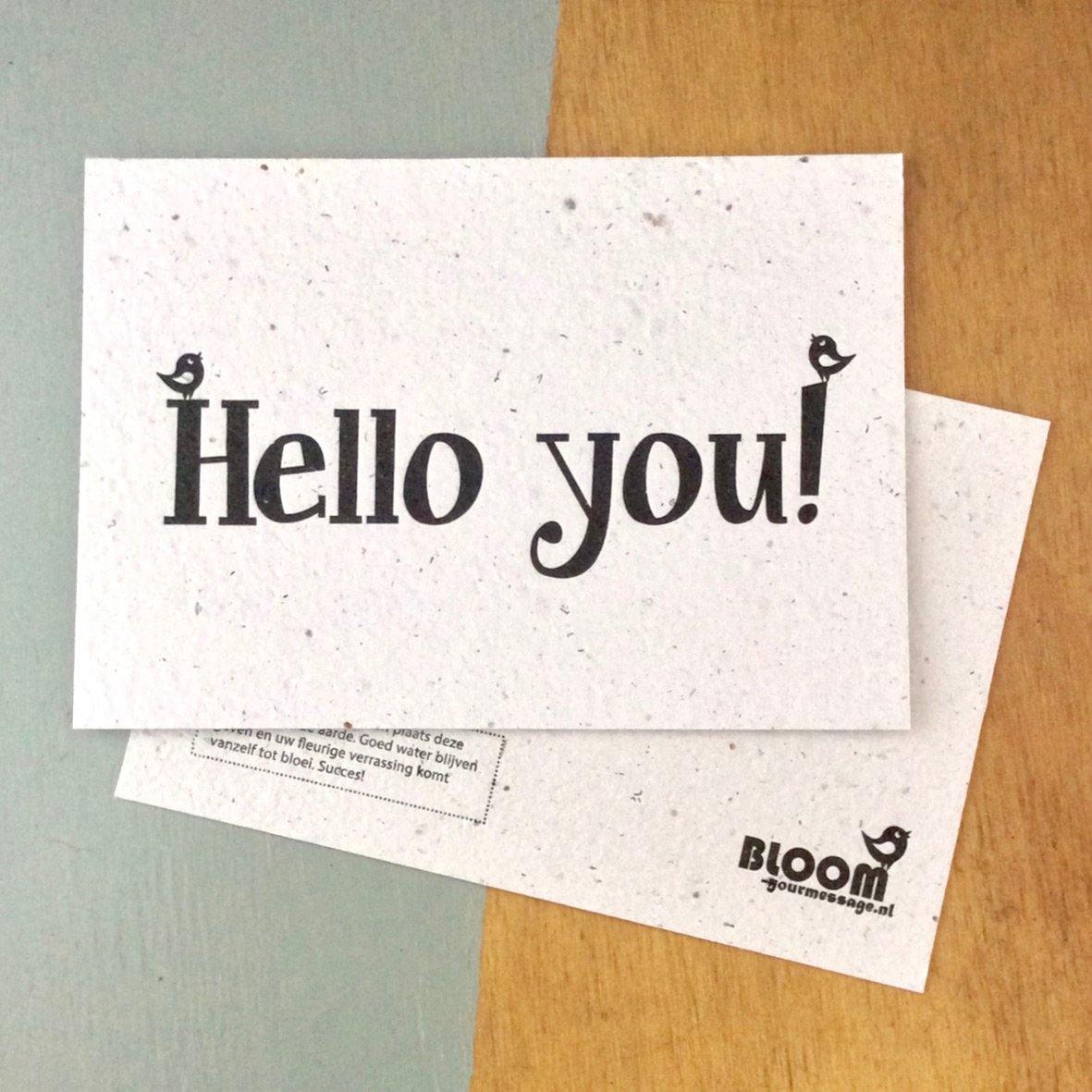 Enkele Bloeikaart - Wilde Bloemen-Zaadmix-Kaarten-BLOOM Your Message-Hello You-Zo Zero