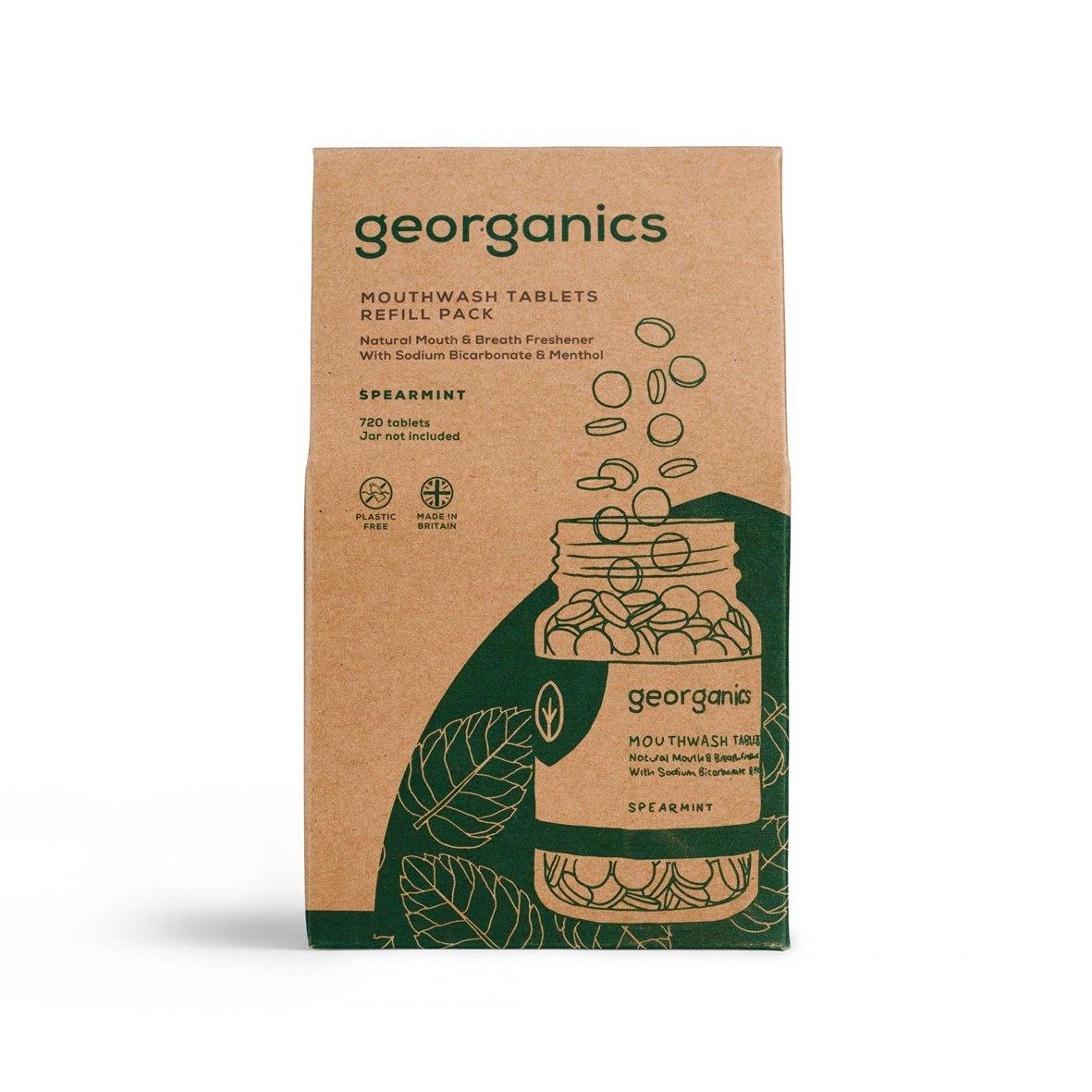 Georganics Mouthwash Tablets Refill Spearmint