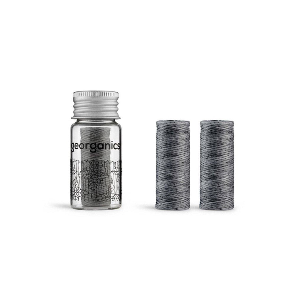Georganics Houtskool Flossdraad met dispenser en navulling