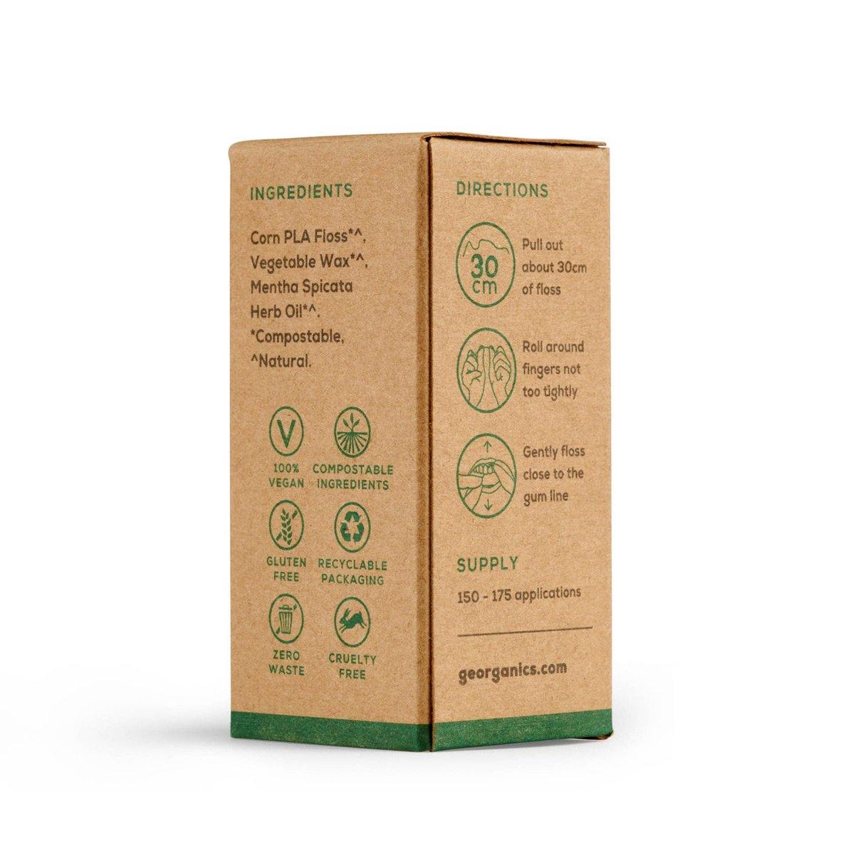 Georganics Flosdraad Spearmint Verpakking