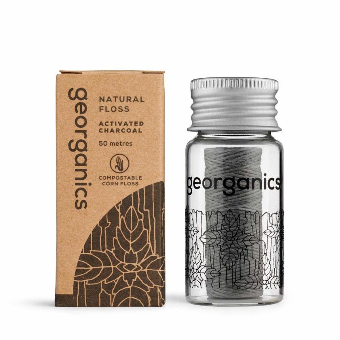 Georganics Flosdraad Houtskool met verpakking