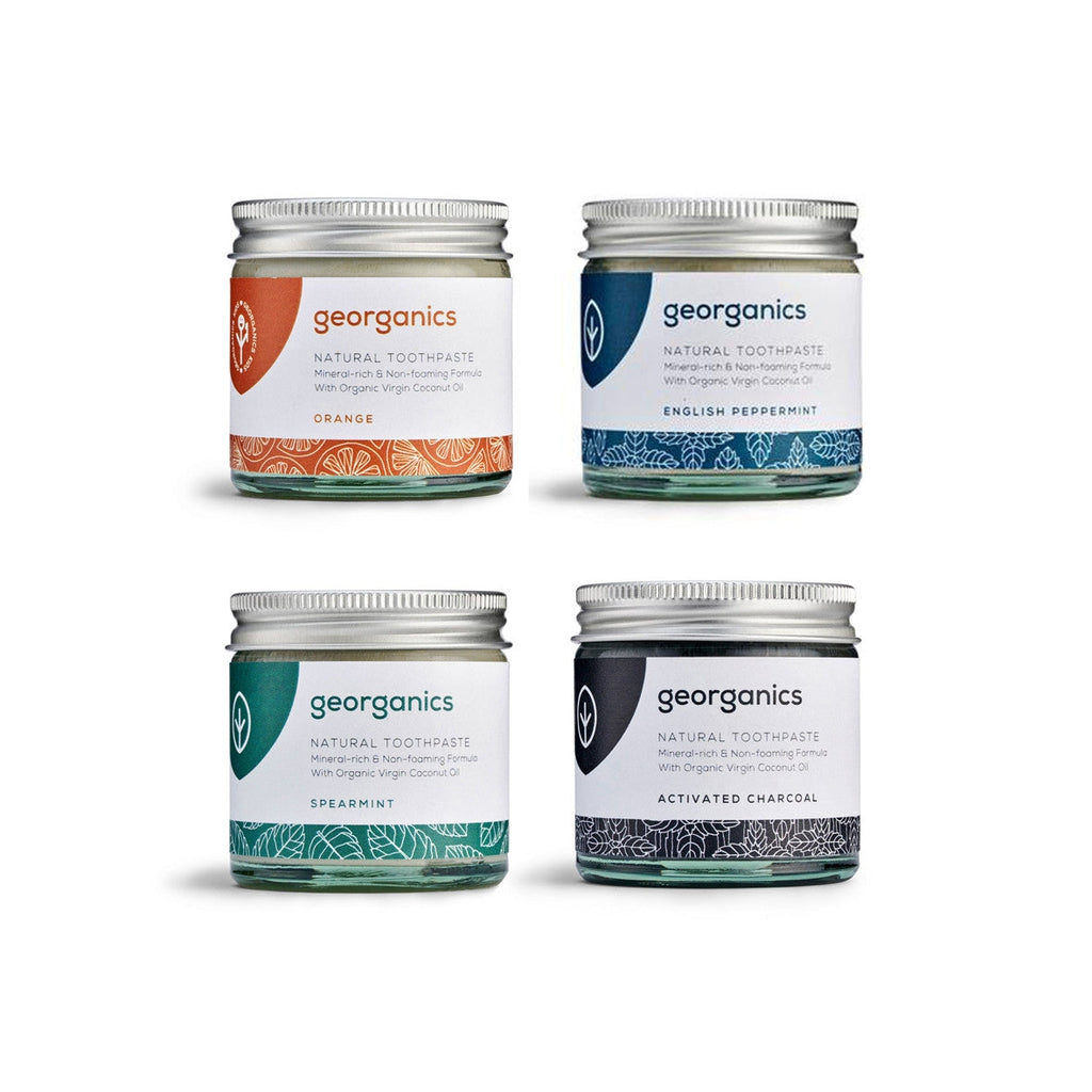 Georganics plastic free toothpaste all flavours