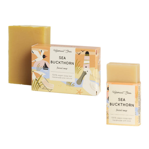 HelemaalShea Sea Buckthorn Facial Soap Standard and Mini