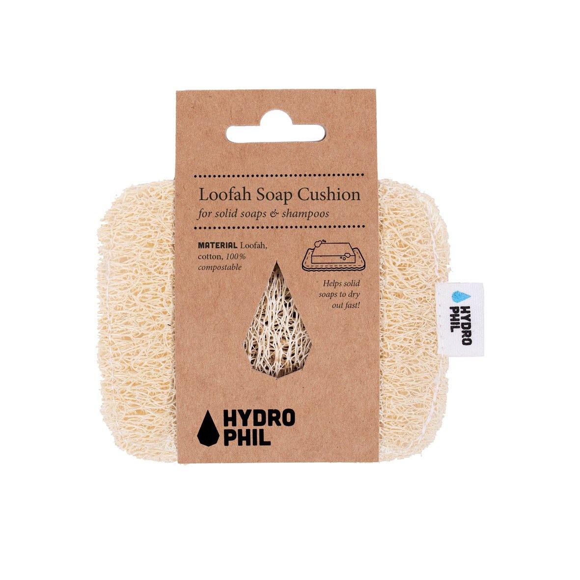 Hydrophil Loofah Soap Cushion Pack and Front