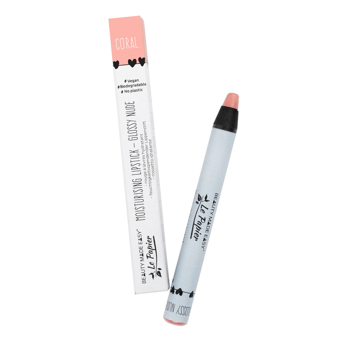 Le Papier - Glossy Nude Lipstick-Lippenstift-Beauty Made Easy-Coral-Zo Zero