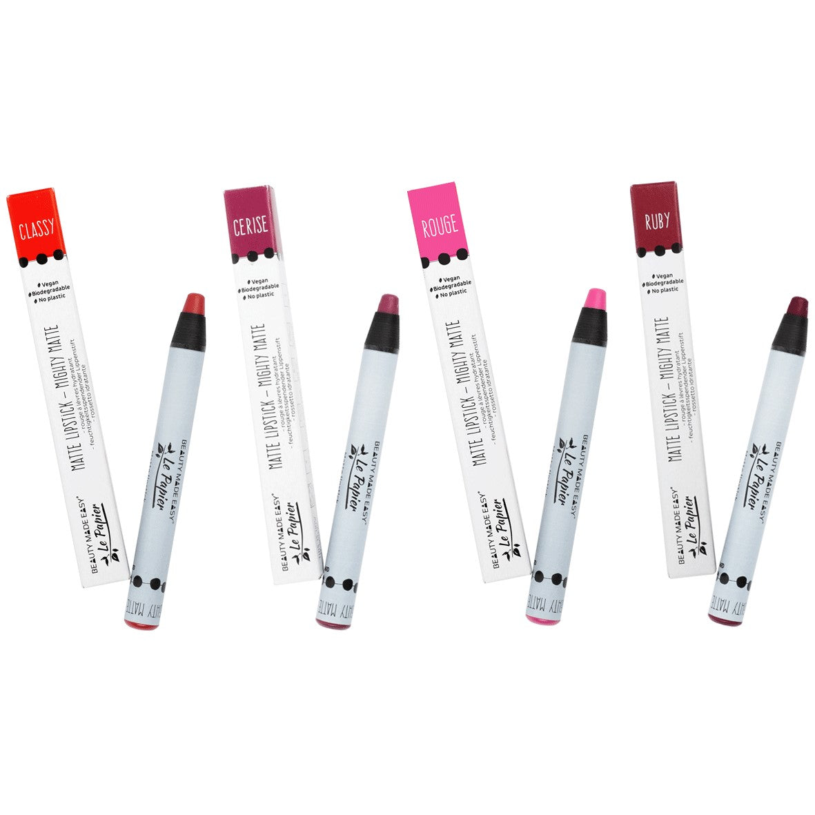 Beauty Made Easy - Le Papier Lipstick Mighty Matte All Colours