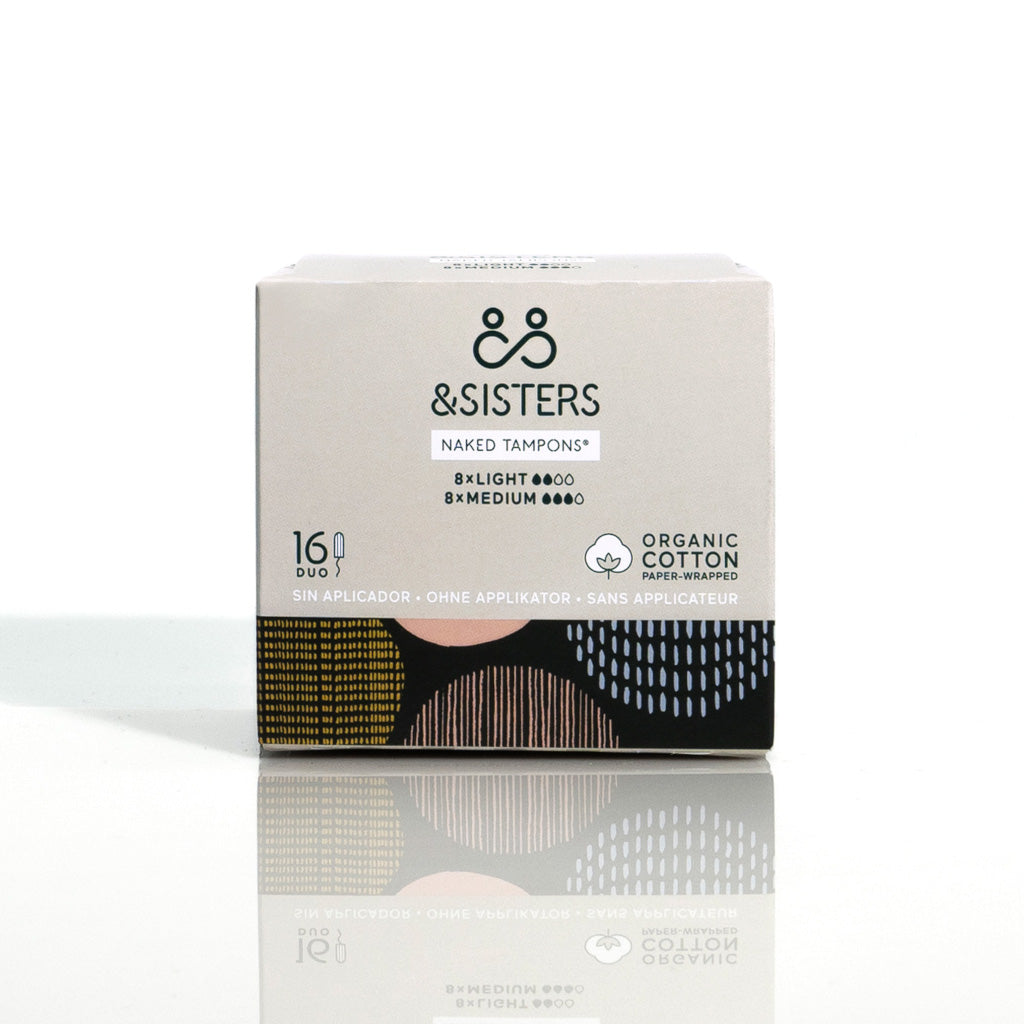 &Sisters Paper-Wrapped Organic Cotton Naked Tampons - Duo Mixed