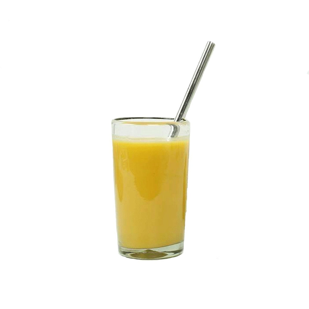 A Slice of Green - Herbruikbaar RVS smoothie rietje in smoothie