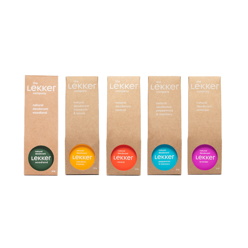 The Lekker Company Natuurlijke Deodorant - 5 geuren