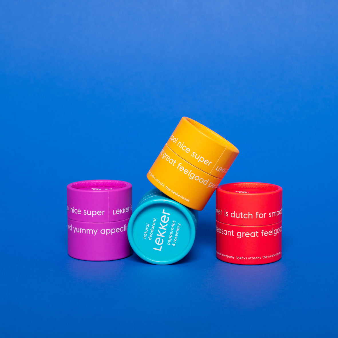 The Lekker Company Natural Deodorant Four Flavours
