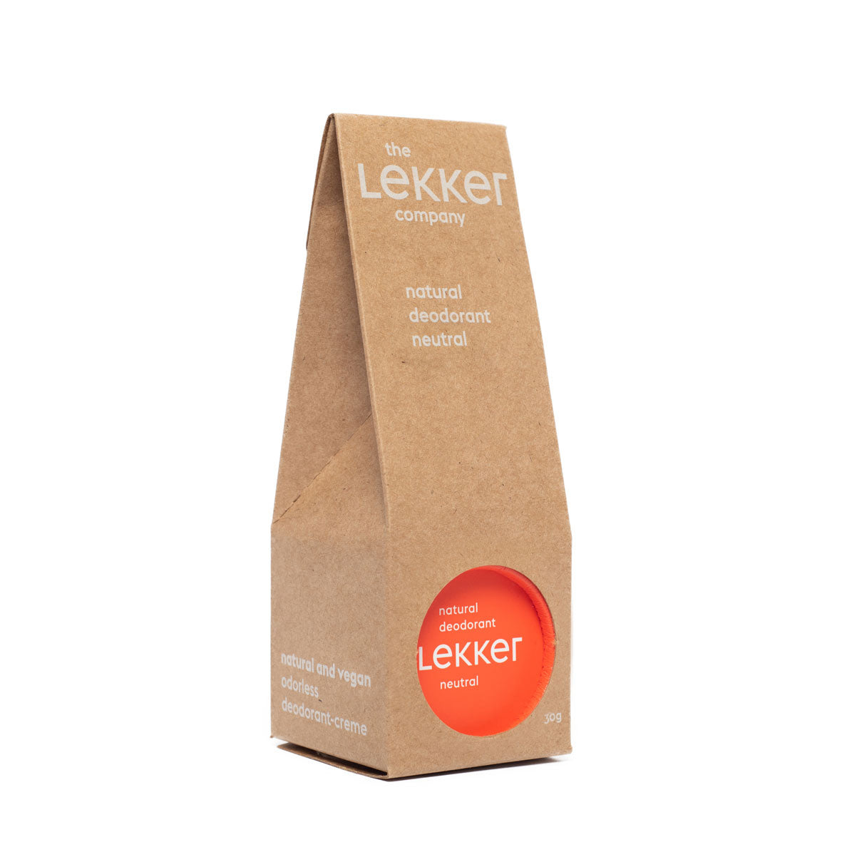 The Lekker Company Natural Deodorant with Packaging