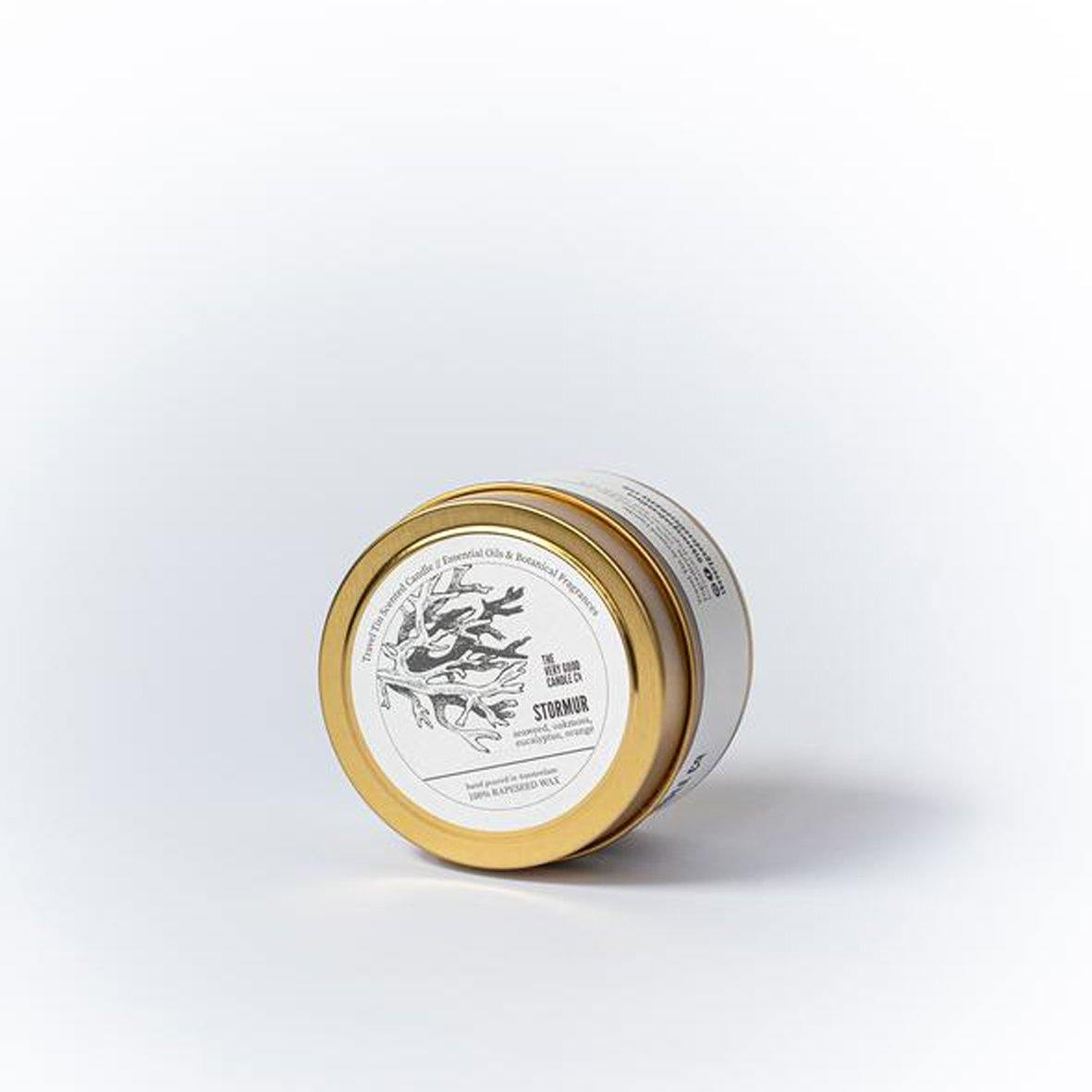 TheVeryGoodCandleCo Travel Tin Candle Stormur