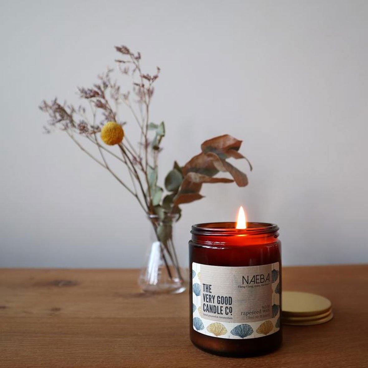 TheVeryGoodCandleCo Rapeseed Wax Candles in Amber Glass