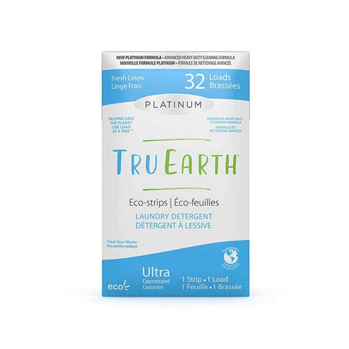 Tru Earth Fresh Linen Platinum Laundry Strips 32 Loads