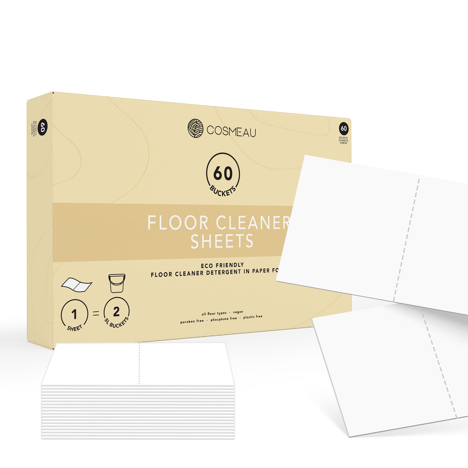 Floor cleaning strips