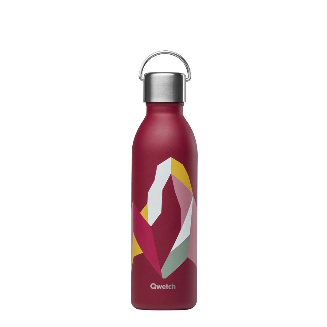 Qwetch - Geïsoleerde Roestvrijstalen ‘Active’ Fles - 600 ML