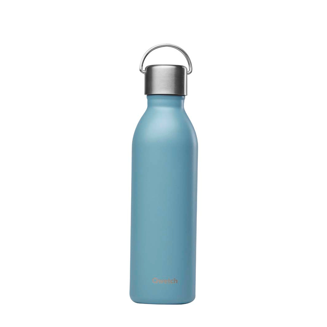 Qwetch – Isolierte „Active“-Flasche aus Edelstahl – Blau