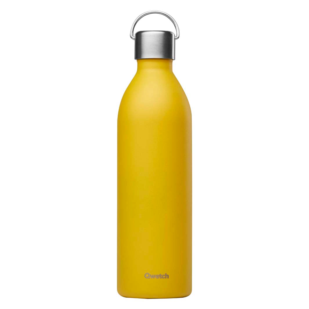 Qwetch – Isolierte „Active“-Flasche aus Edelstahl – Curry