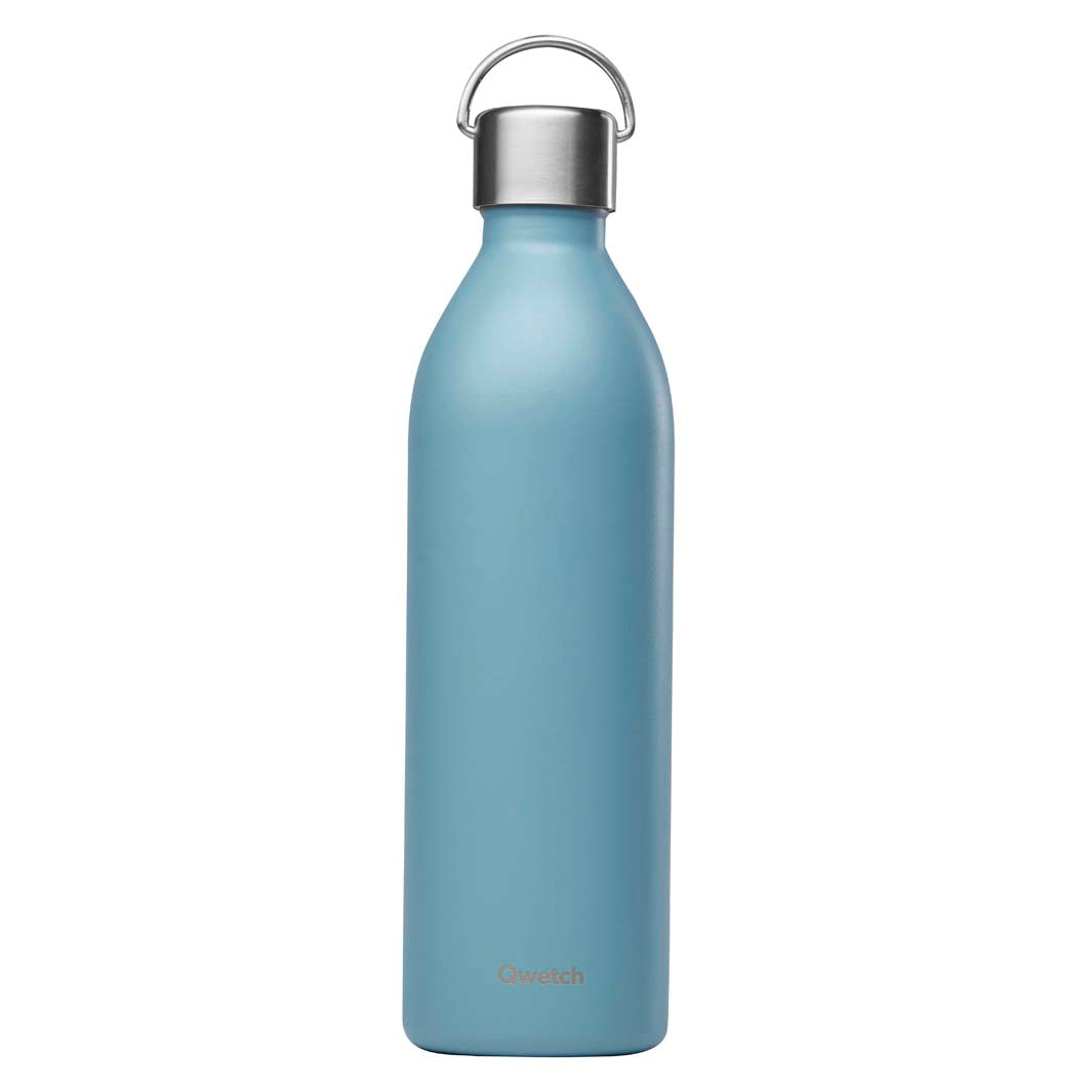 Qwetch – Isolierte „Active“-Flasche aus Edelstahl – Blau