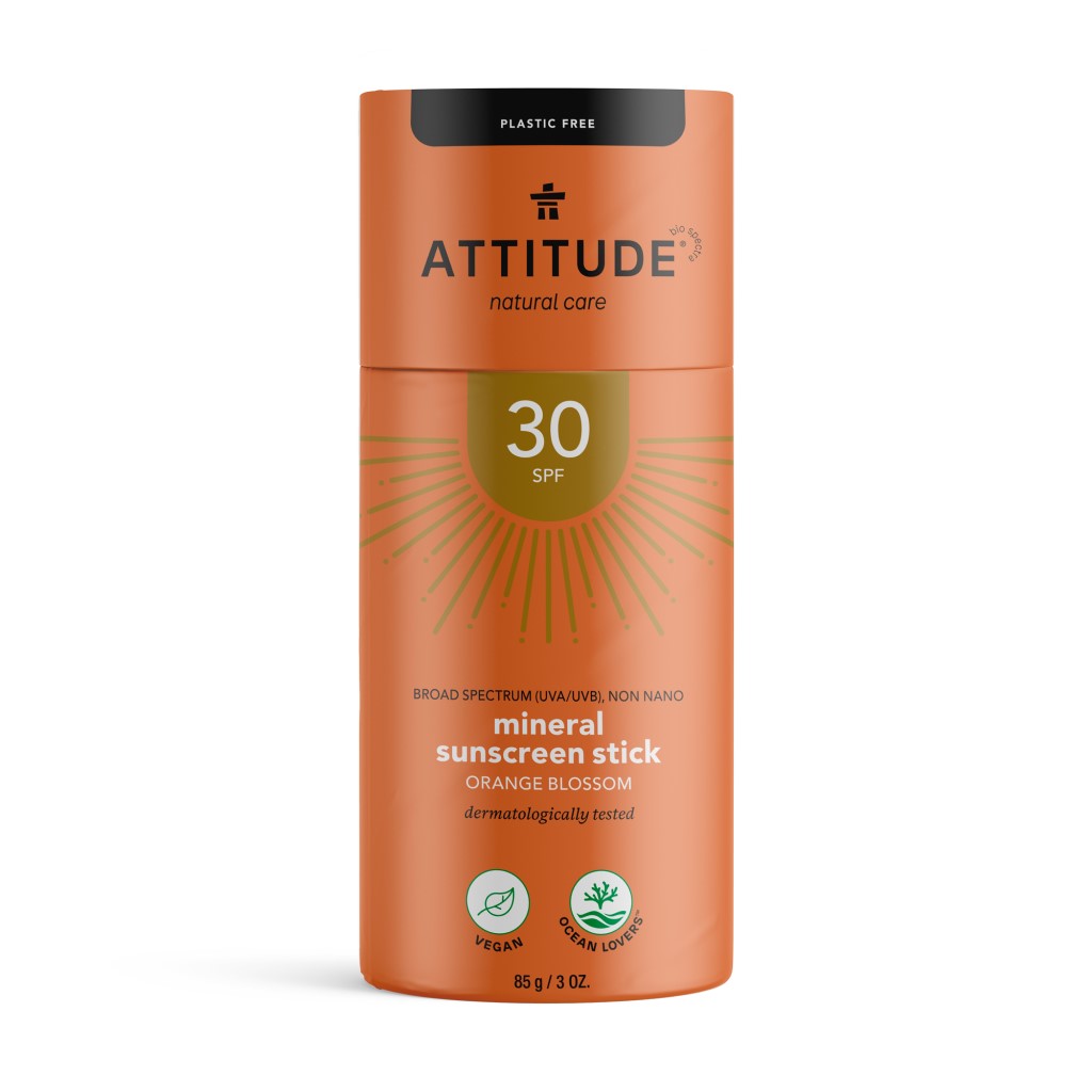 Attitude | Minerale Zonnebrancrème SPF 30 | Stick | Orange Blossom