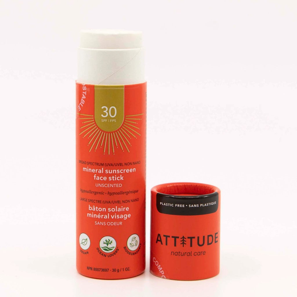 Attitude | Zonnebrand solar stick gezicht SPF30 | Open Verpakking
