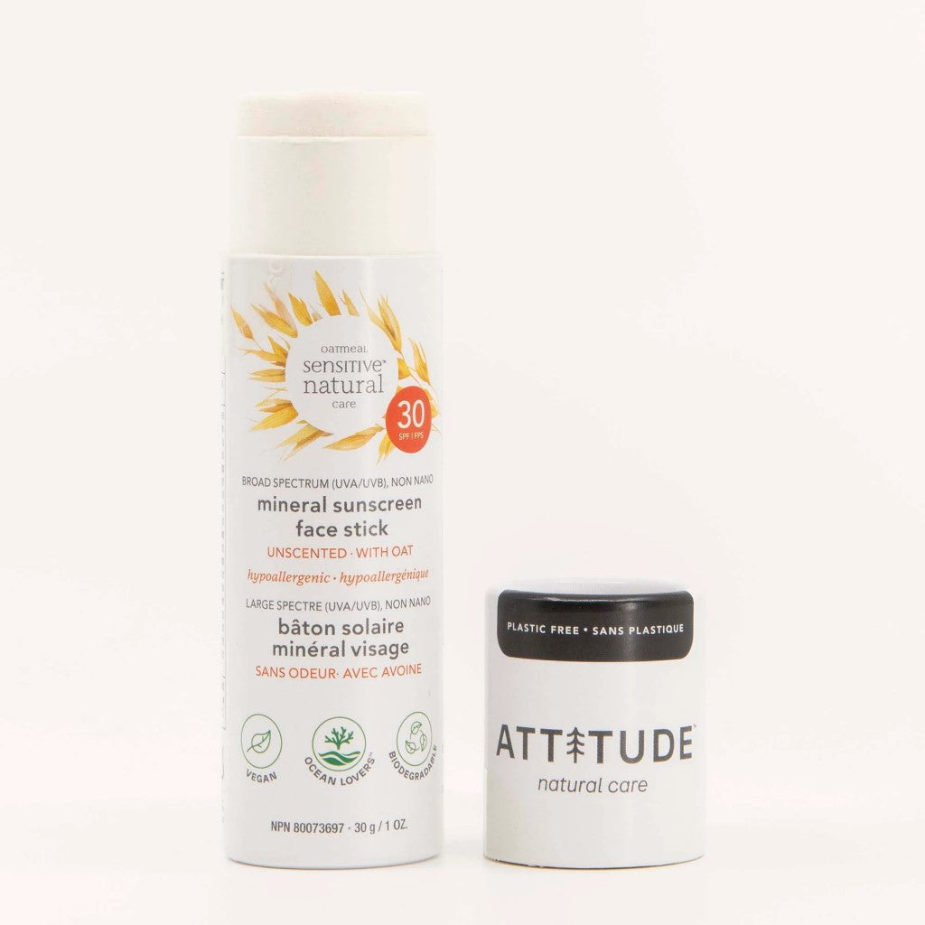 Attitude | Zonnebrand solar stick gezicht voor de gevoelige huid SPF30 | Open Verpakking