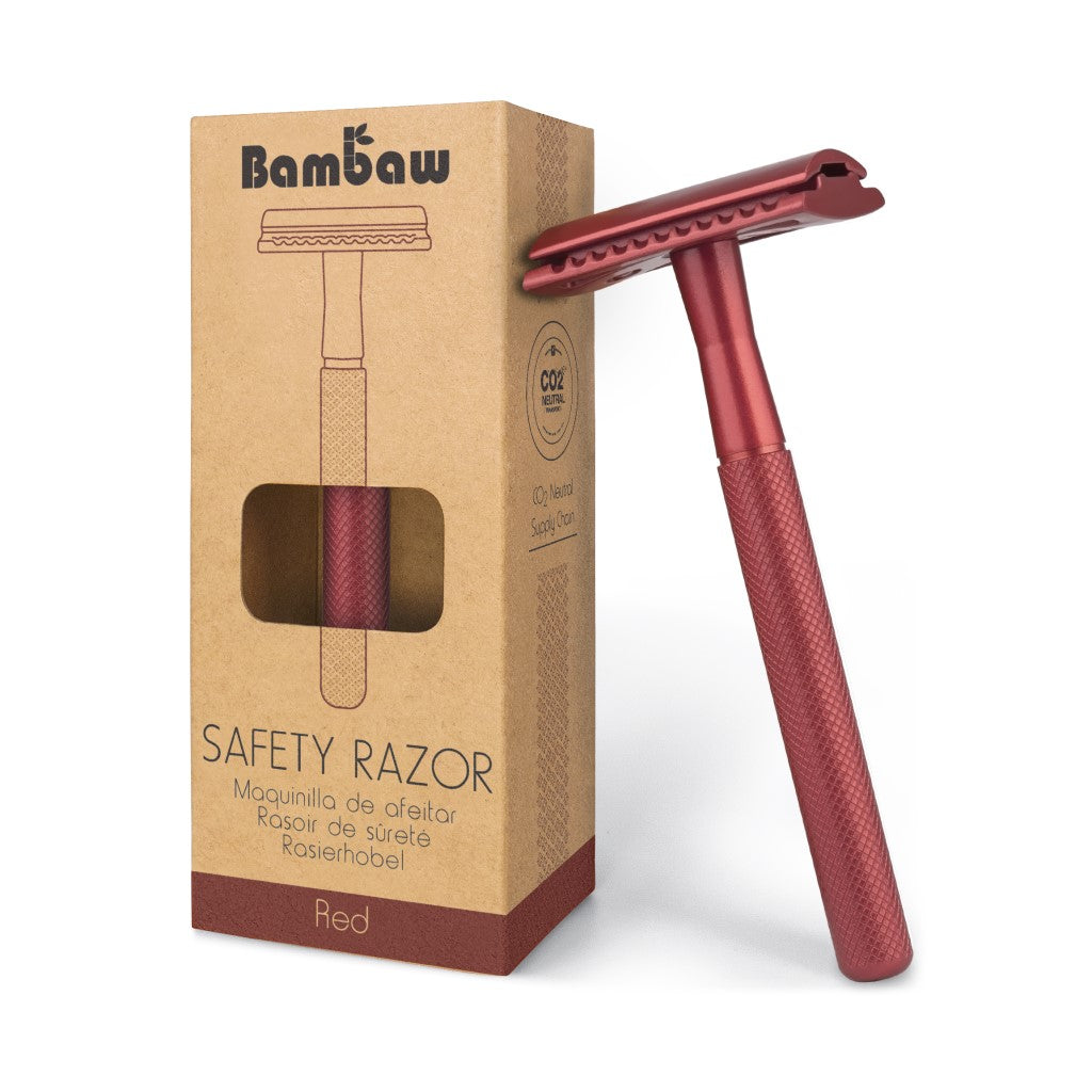 Bambaw Metal Safety Razor - Rood