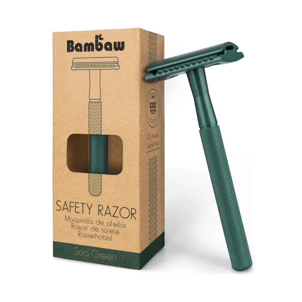 Bambaw Metal Safety Razor - Zeegroen