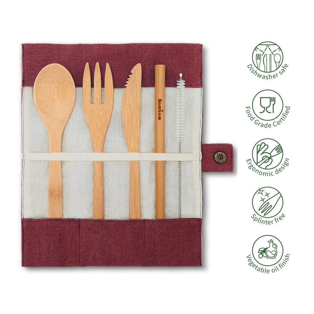 Bambaw Cutlery Set Practical Aspects Berry