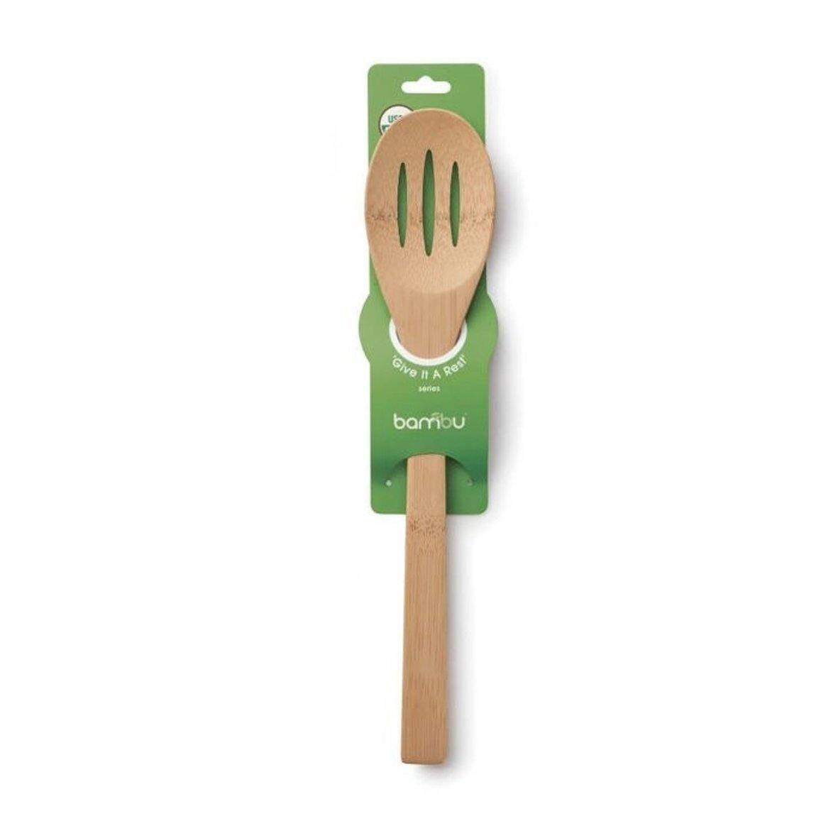 BambhuHome Give-it-a-rest slotted spoon