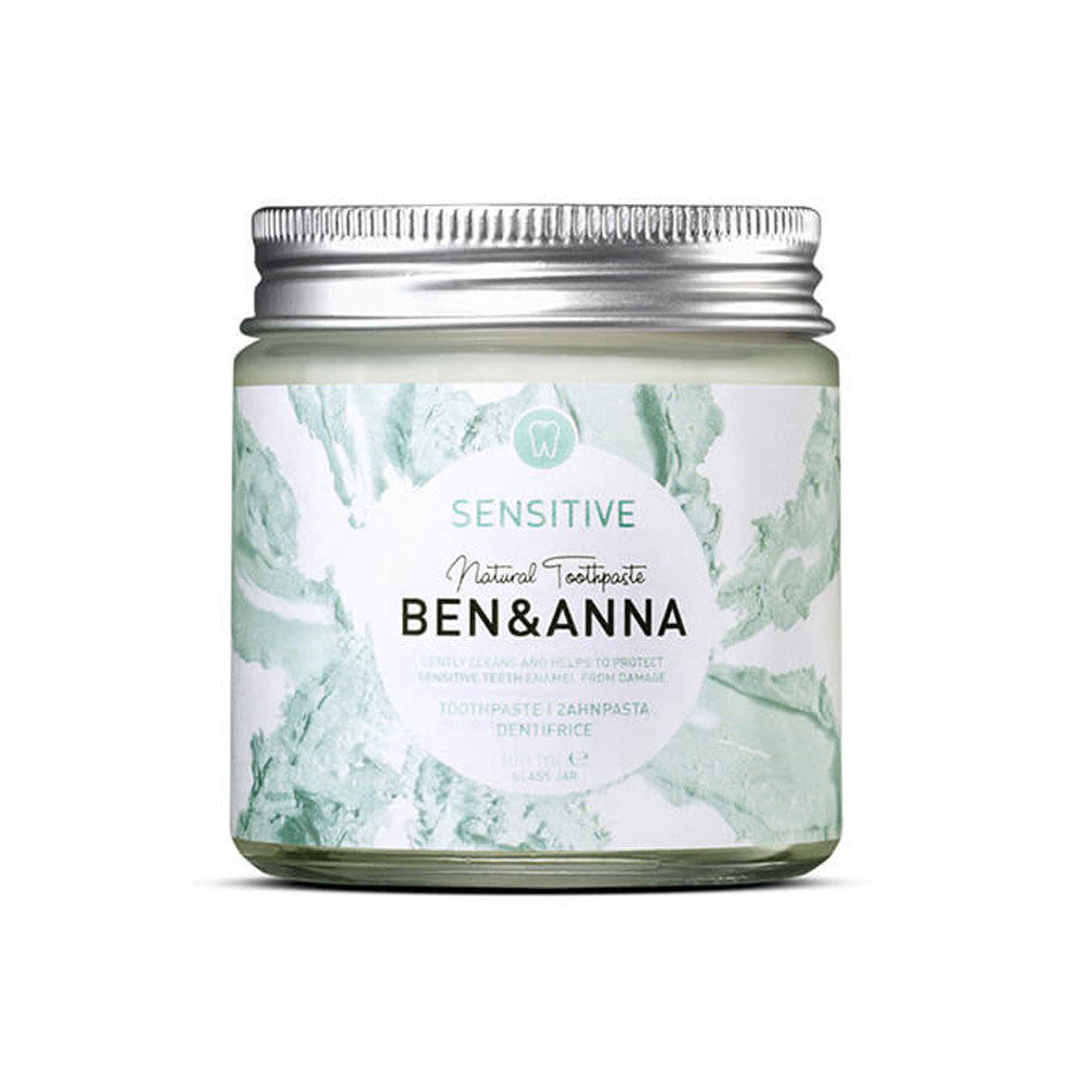 Ben&amp;Anna Natural Toothpaste in Glass Jar Sensitive