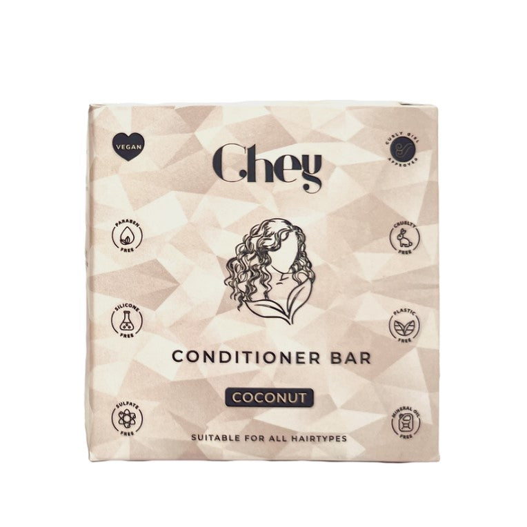 Chey Haircare Solid Coconut Conditioner Bar Box