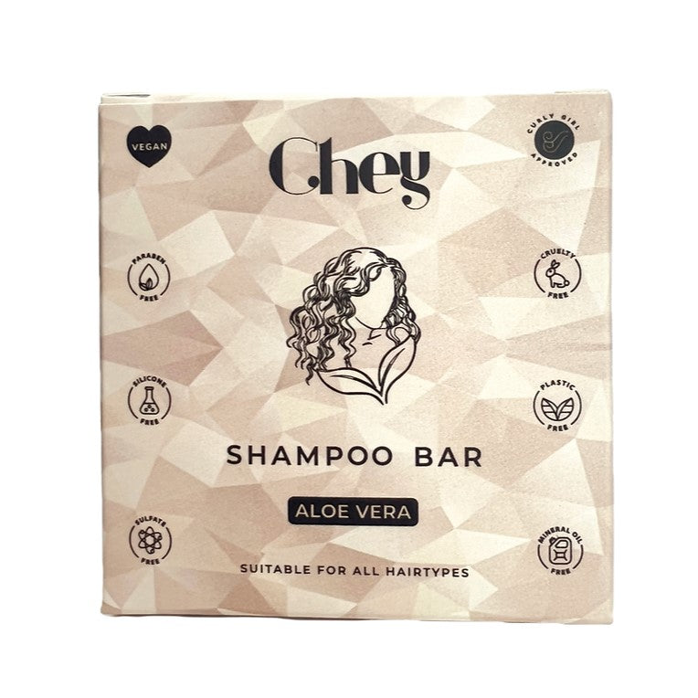 Chey Haircare Solid Aloe Vera Shampoo Bar Box