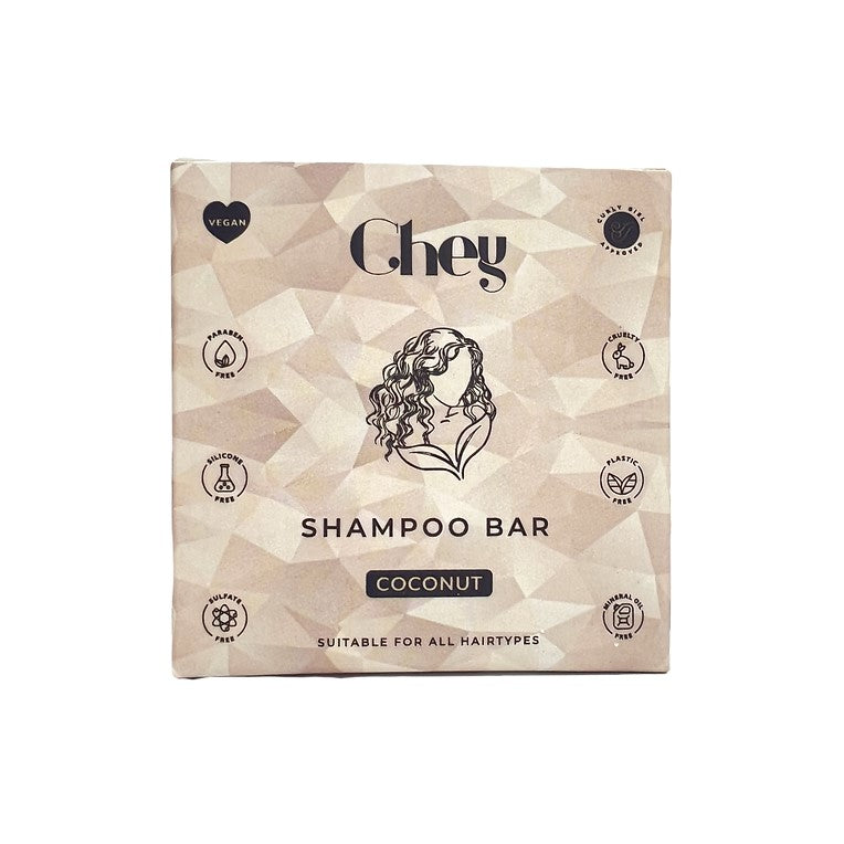 Chey Haircare Solid Coconut Shampoo Bar Box