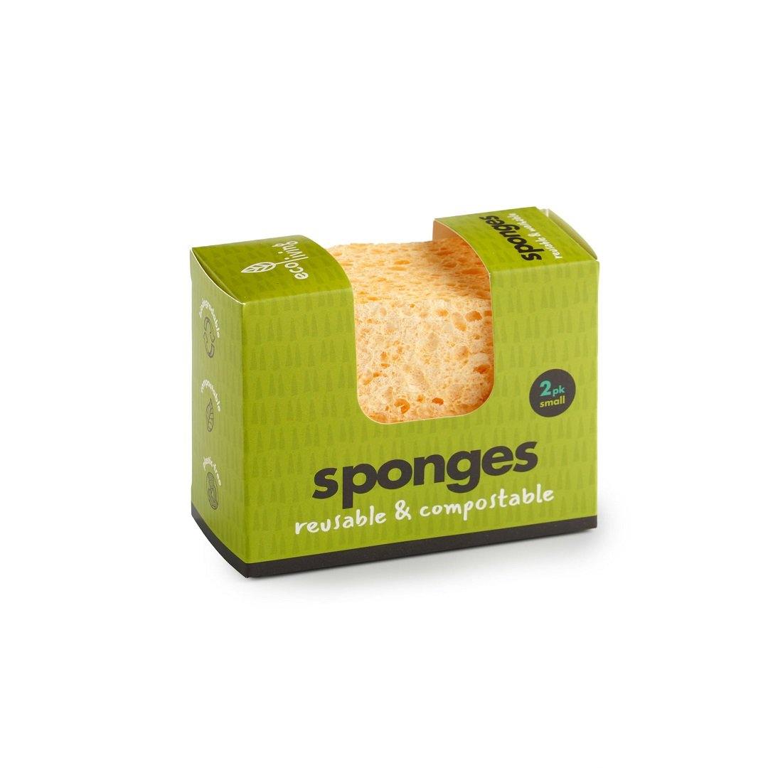 EcoLiving Compostable UK Sponge 2 Pack Small