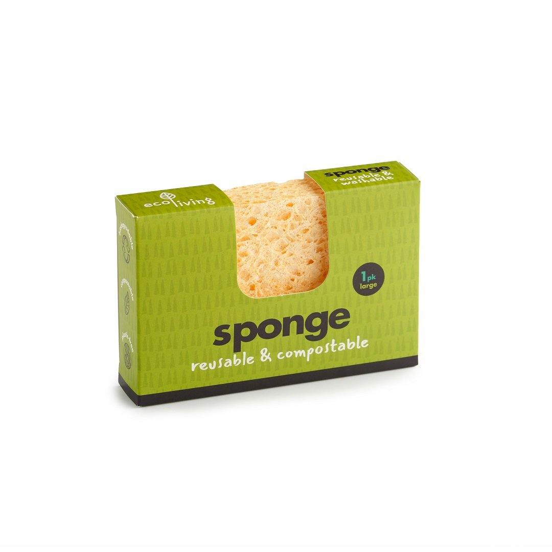 EcoLiving Compostable UK Sponge Single Large