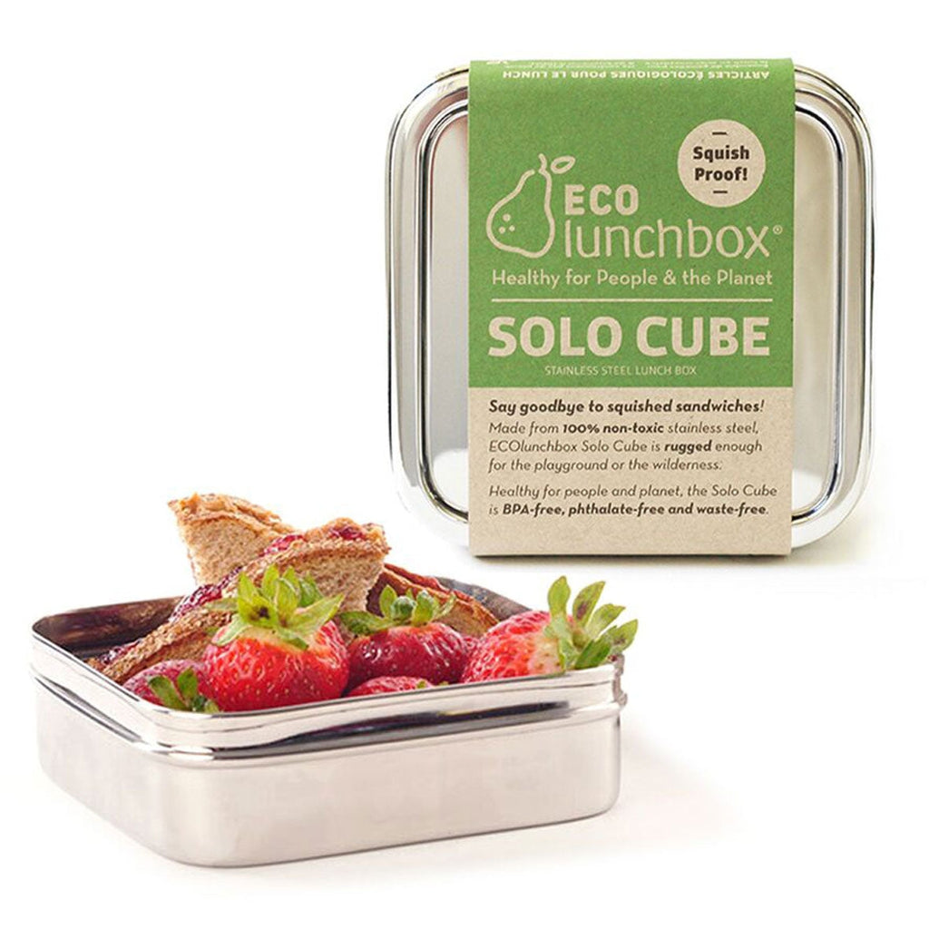 Ecolunchbox Solo Cube with food display