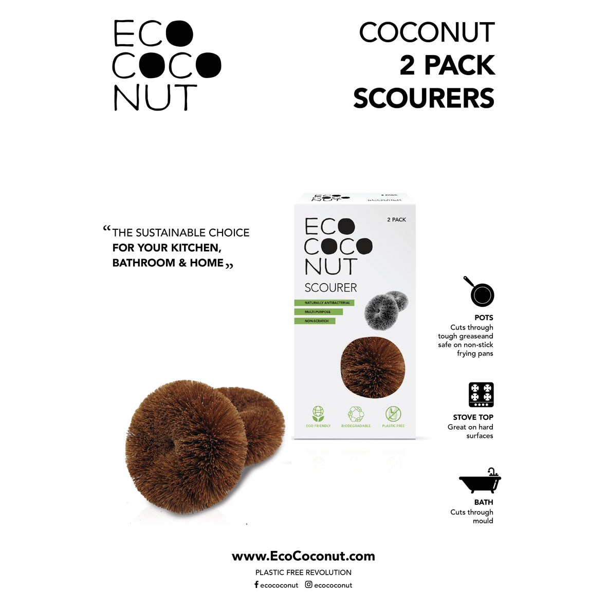 Ecococonut sponges 