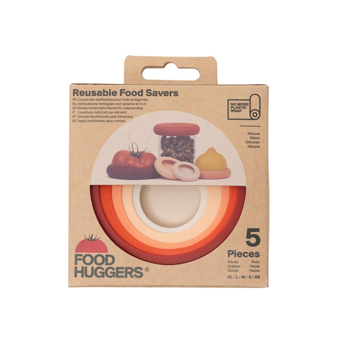 Food Hugger Set of 5 Terra Cotta with Packaging