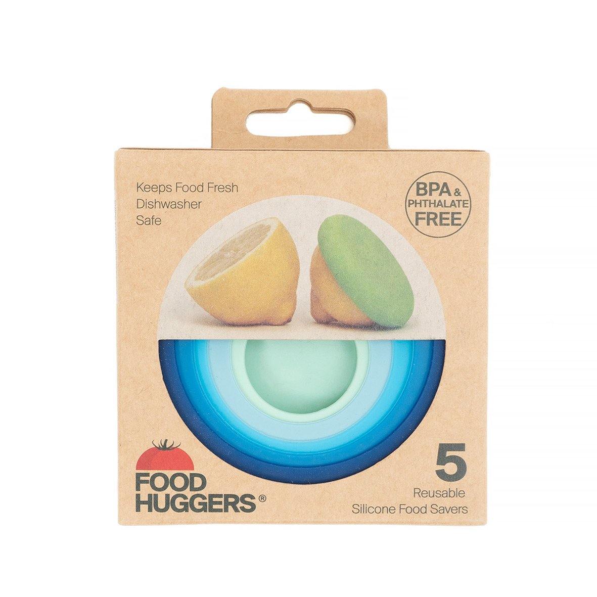 Food Hugger Set of 5 Ice Blue with Packaging