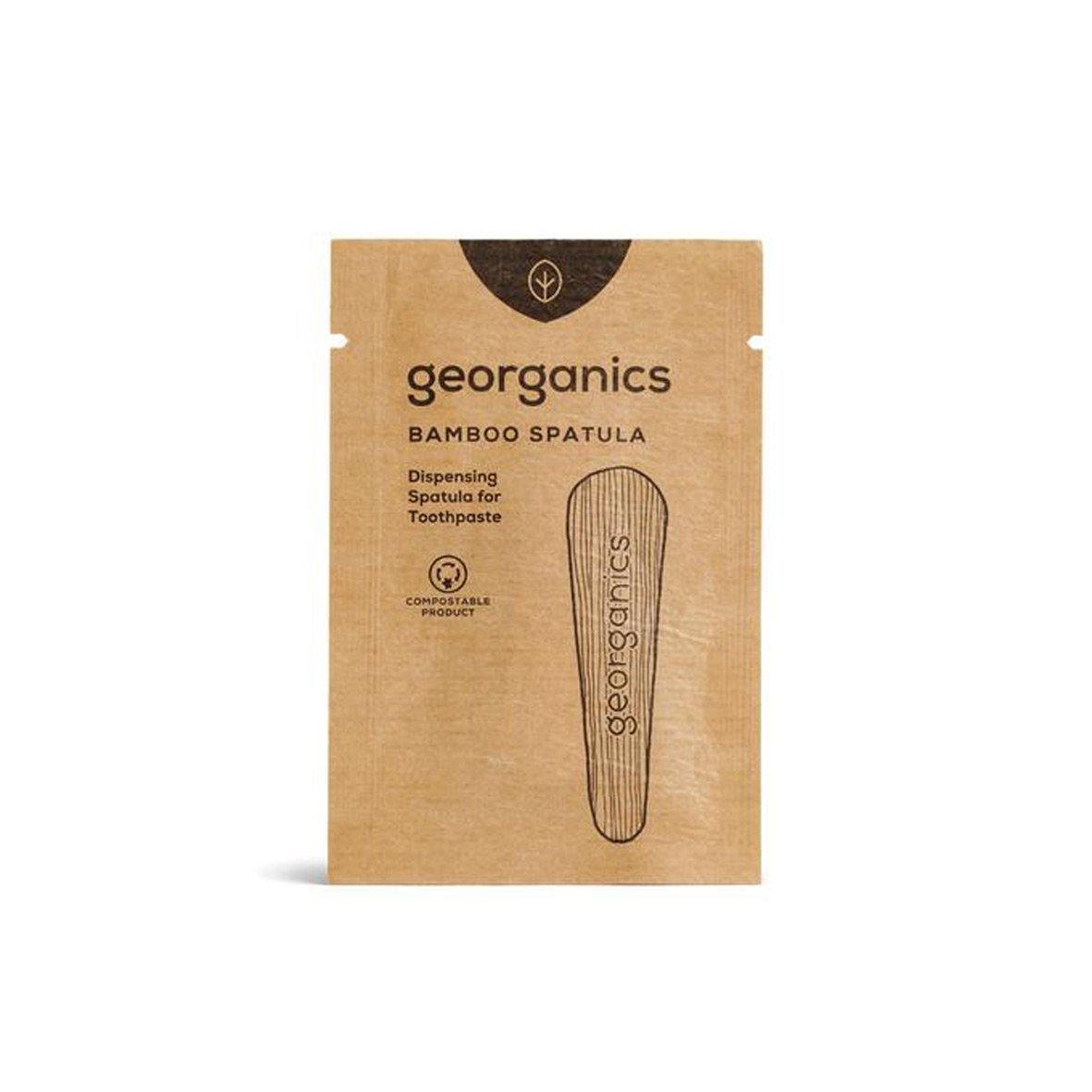 Georganics Natural Toothpaste Bamboo Spatula With Packaging