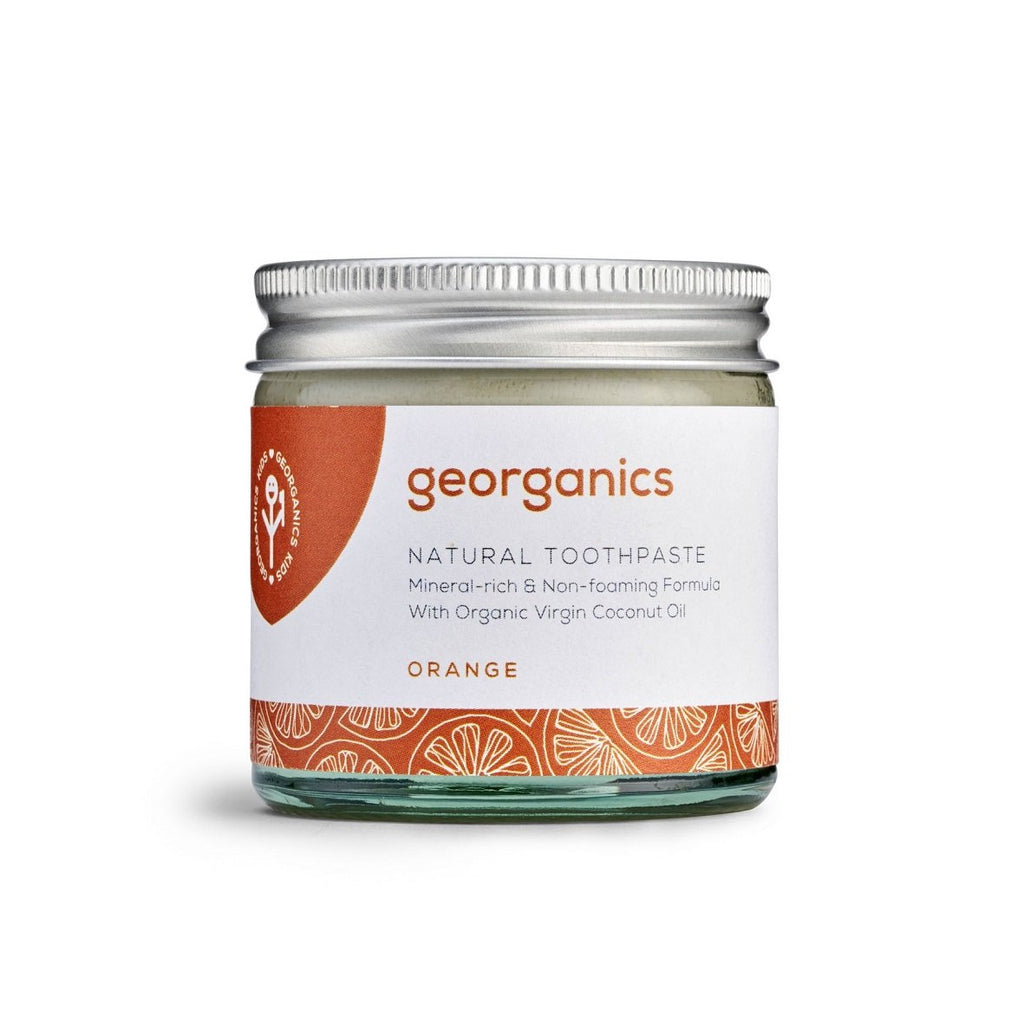 Georganics plastic free toothpaste Orange